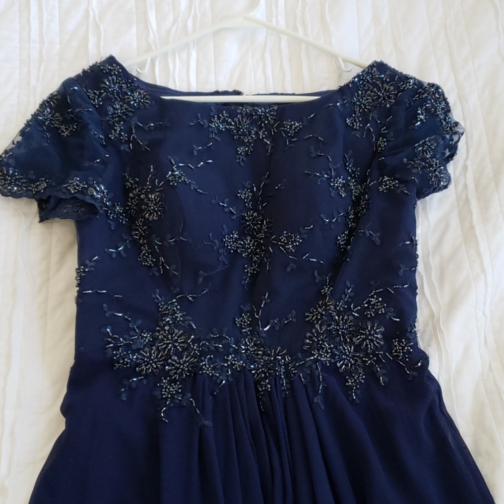 Navy blue prom dress